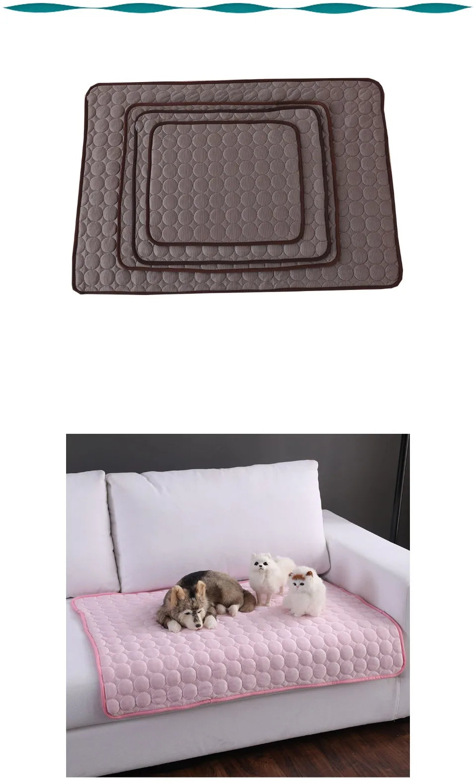 Dog Cooling Mat Summer Cold Bed Extra Large For Small Big Dogs & Cats