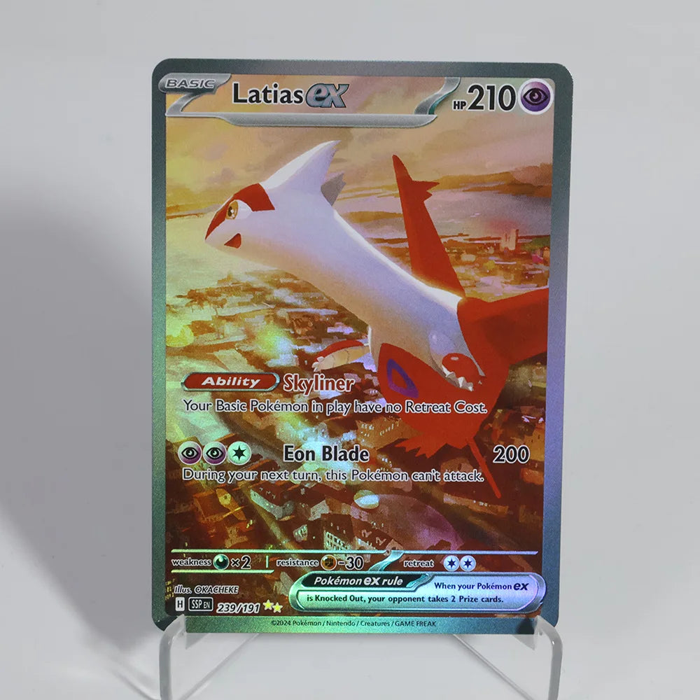 PKM Foil Proxy Cards Latios & Pikachu Greninja Holographic Game Trading Collection