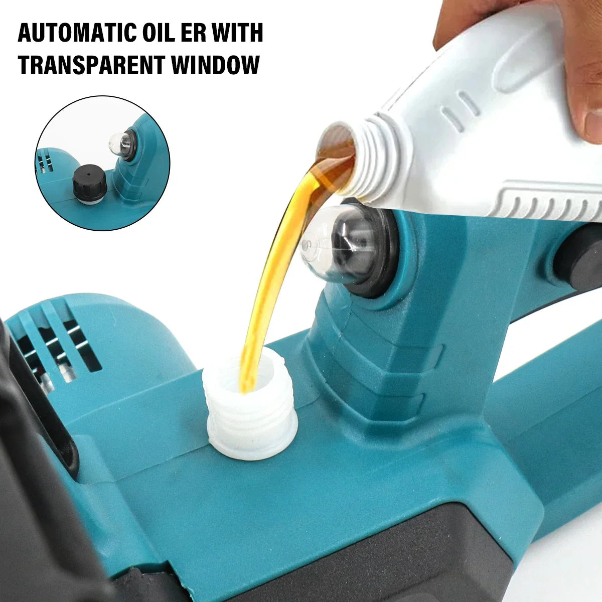 10inch 4000W Mini Cordless Chainsaw Electric One-Hand Wood Cutter 2 Batteries for Trimming