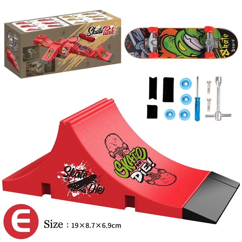 Children Finger Sports Toys Finger Skateboard Game Park Site Set Gift Toys