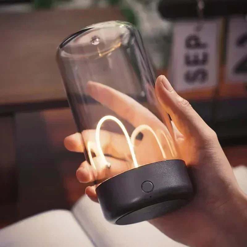 Portable quantum wire ambient magnetic light Type-C charging, for bedroom, study, Christmas gift