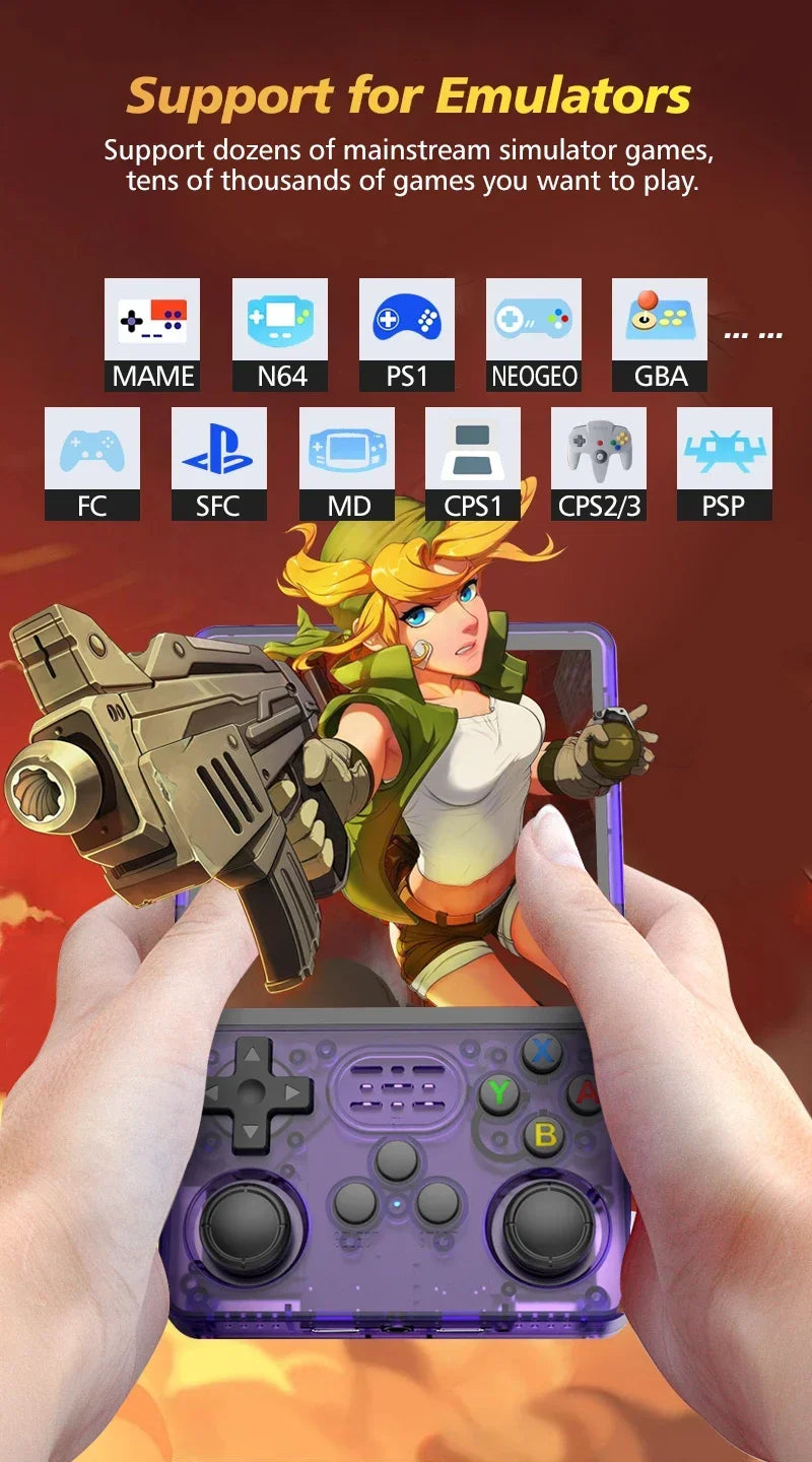 TOP Seller 4" R36S Plus Retro Handheld Game Console