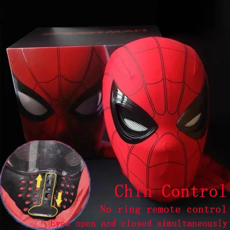 New Spider-man: No Way Home Spider Man Mask Luxury Helmet Rechargeable Remote Eyes Movable Mask