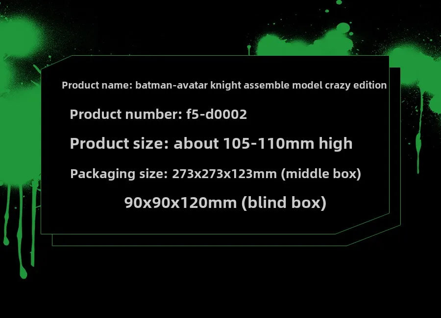 New F5 Batman Arkham Knight Assembled Model Blind Box 11style 10cm Action Figure Collection Model Toys