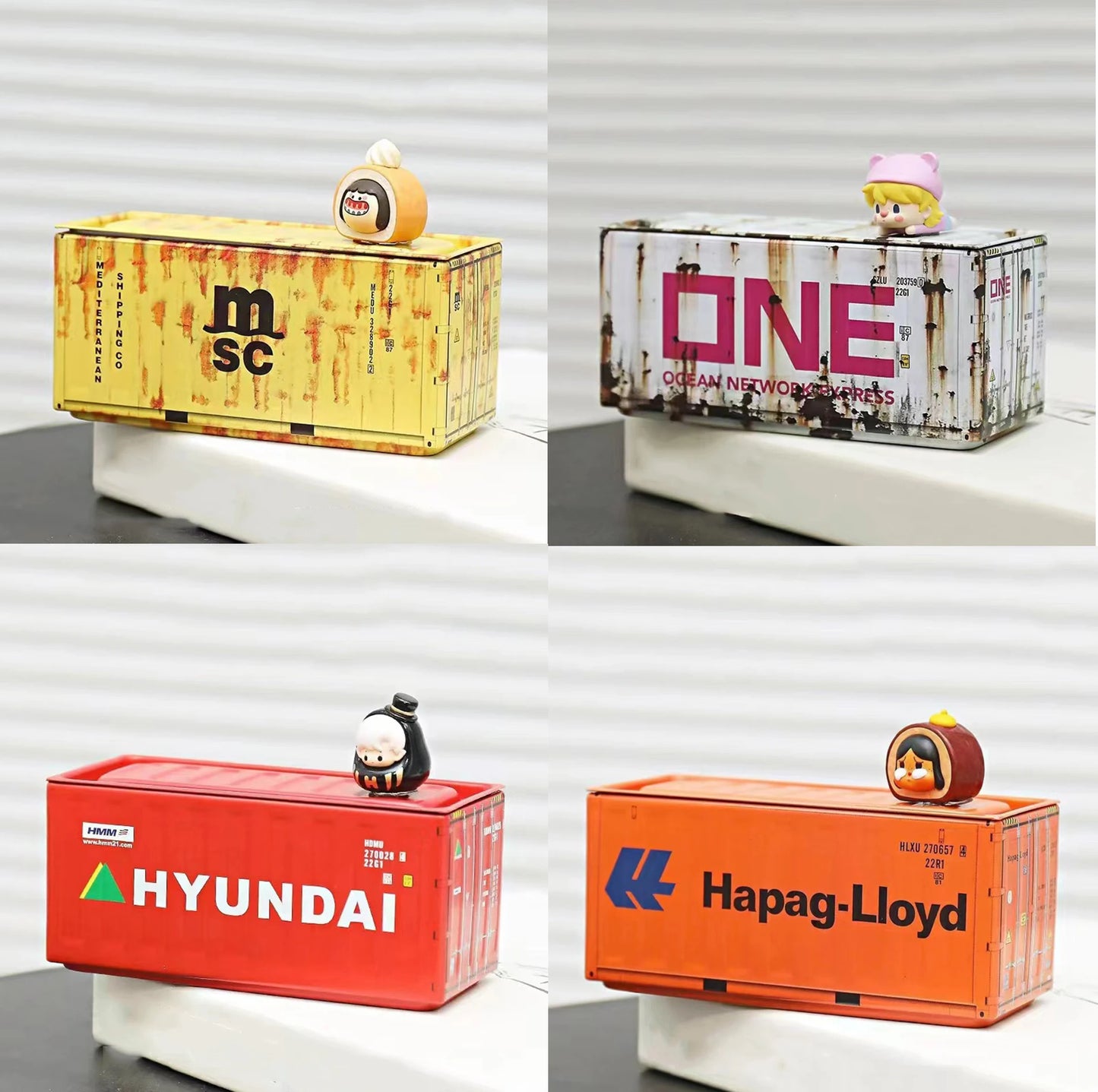 Mini Iron Storage Box Creative Decoration Desktop Model