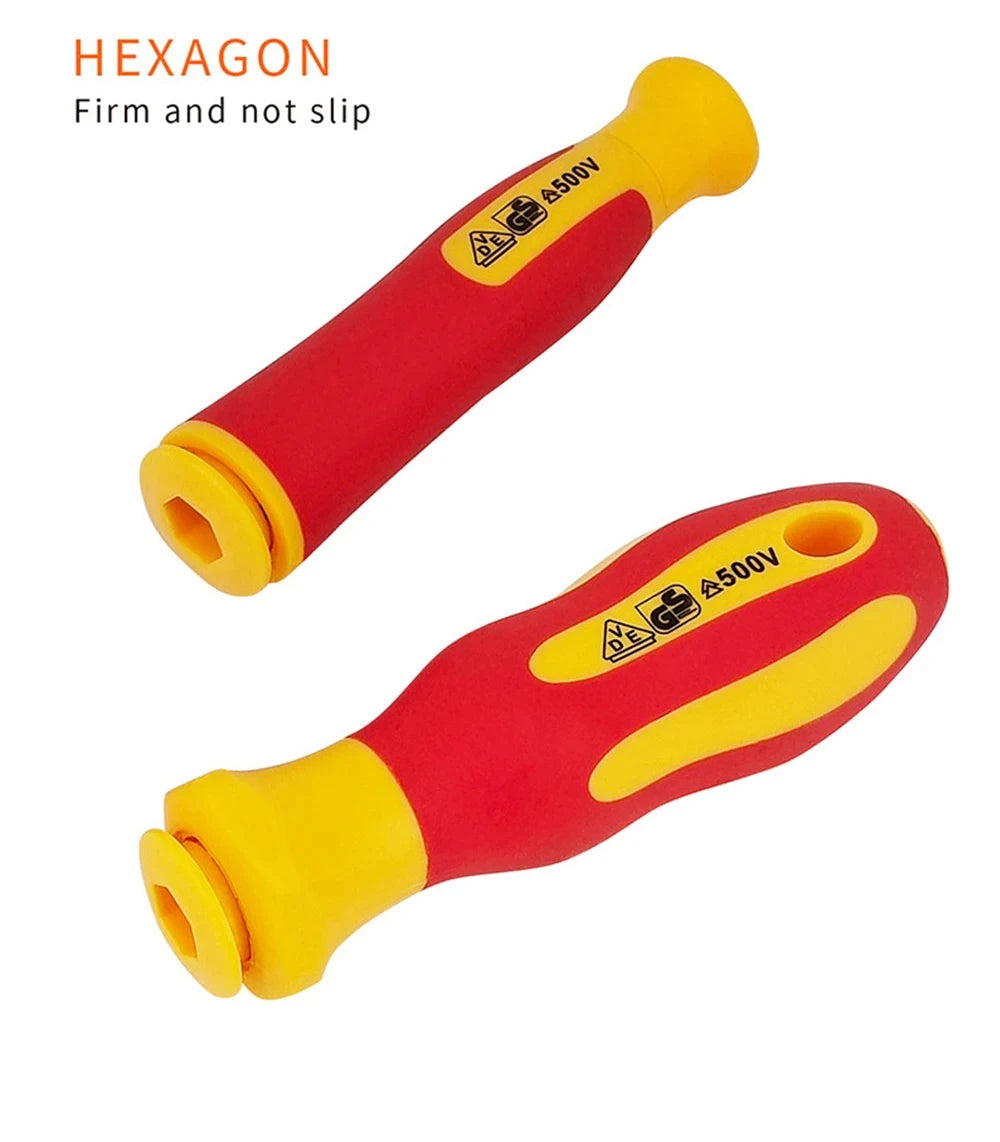 10Pcs Interchangeable Blade VDE Insulated Screwdriver Set with Case Magnetic 500V