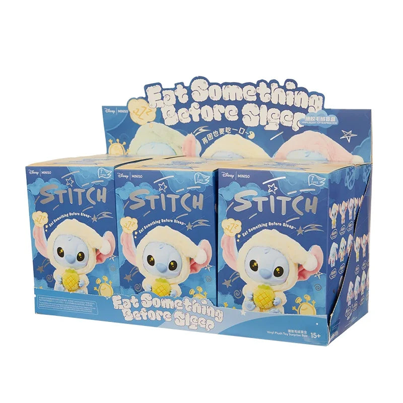 New Stitch Eat Some Thing Before Sleep Series Vinyl Blind Box Cute Doll Mystery Box Toy Adult Gift