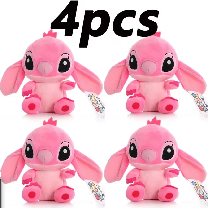 12cm 20cm 25cm Stitch Stuffed Plush Models Cartoon Dolls Anime Toys