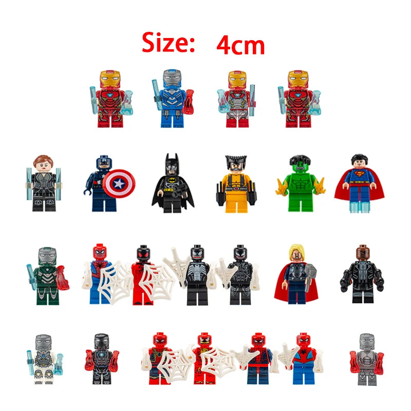 Disney Marvel Advent Calendar Box Anime Action Figure Model Building Blocks Christmas Kids Toys
