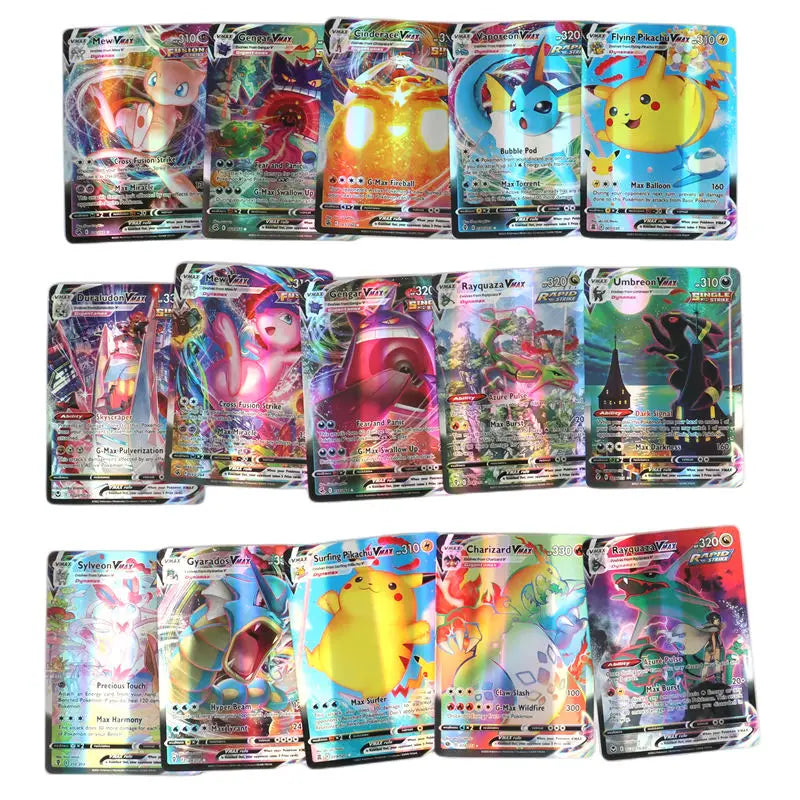 New Holographic Pokemon Cards Scarlet Violet 80Vmax 20EX English Letter Pokemon Trading Card