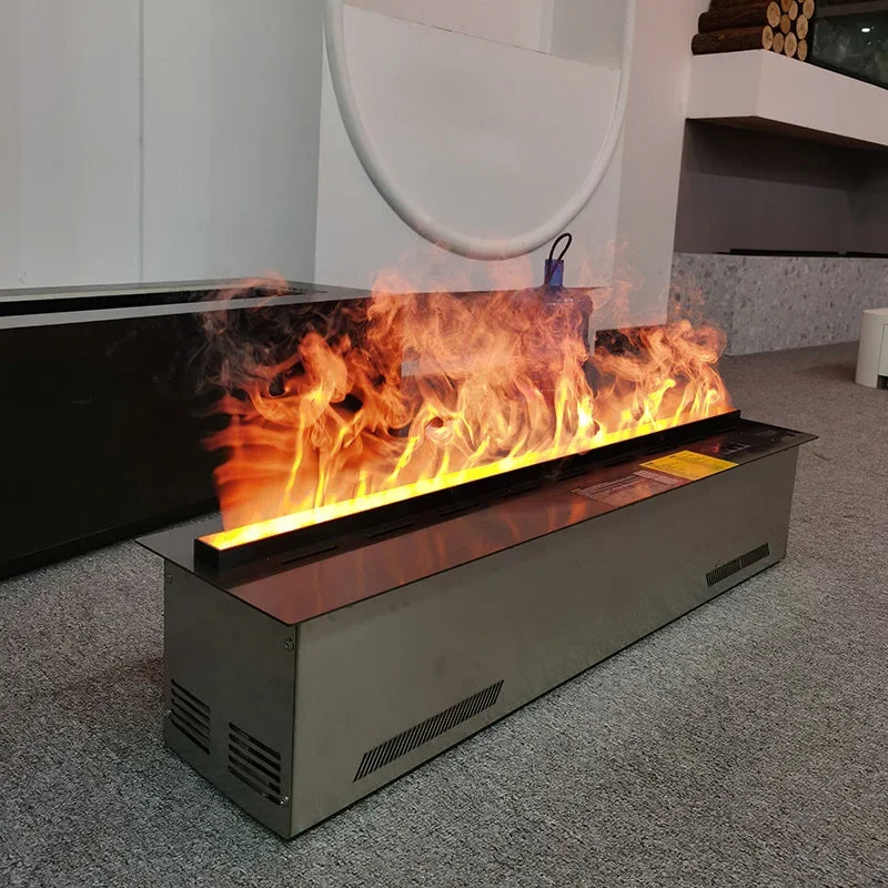 3D Atomizing Fireplace For Living Room Multi-color Fake Flame Electronic Remote Control Water Steam