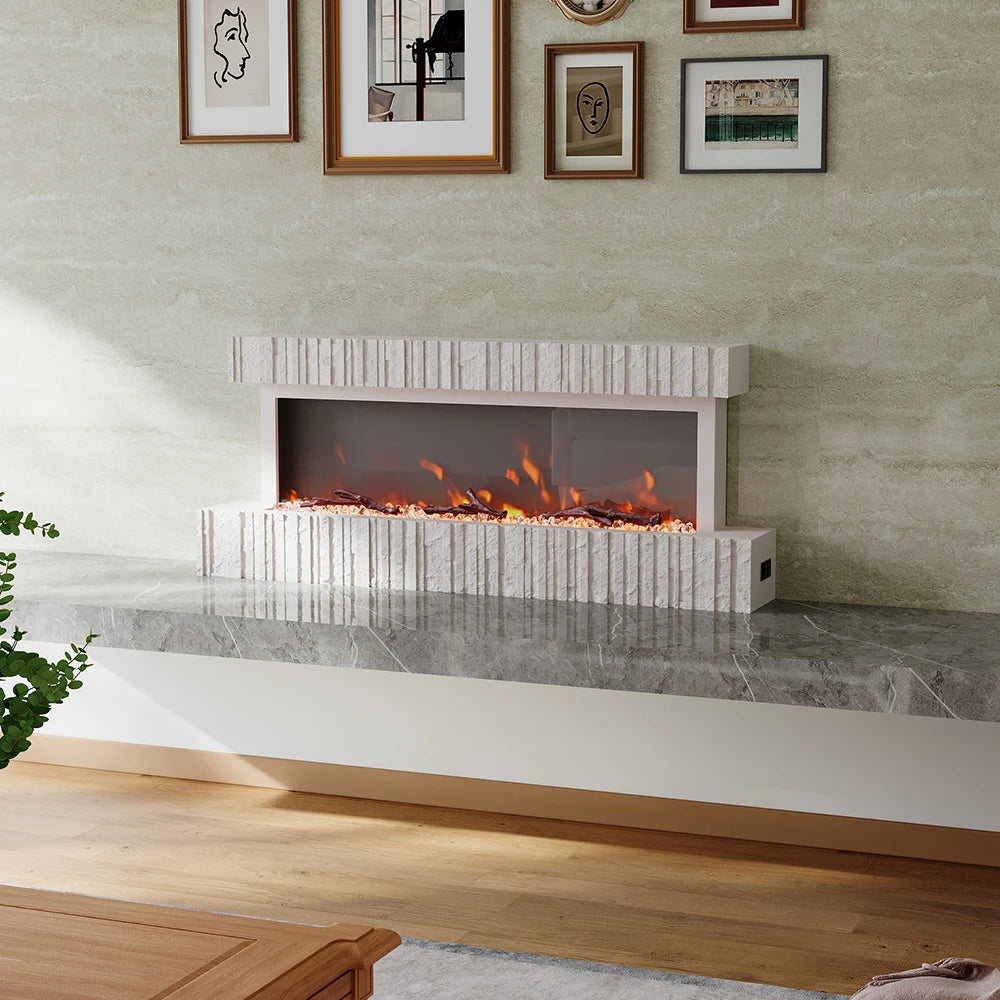 Wall Mounted Electric Fireplace with Remote Control Home Decoration for Living Room