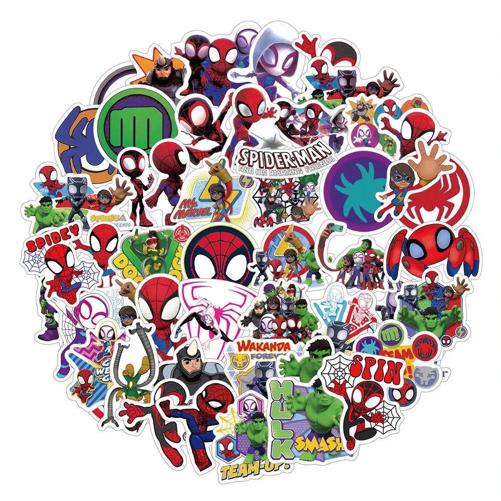 Spidey And His Amazing Friends Party Supplies Kids Favor Gift Stampers Stickers Spiderman Christmas Party Decor Bags Stuffer