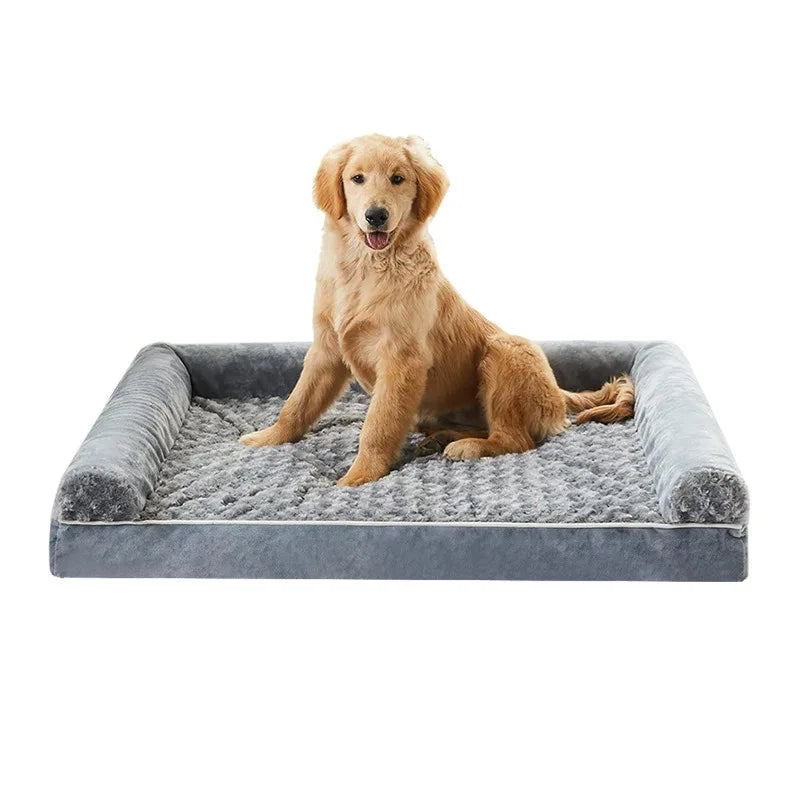 Pet Dog Bed Sofa Mats Orthopedic Foam Cat Beds Kennel with Removable Washable Cover For Extra Large Medium Small Dogs