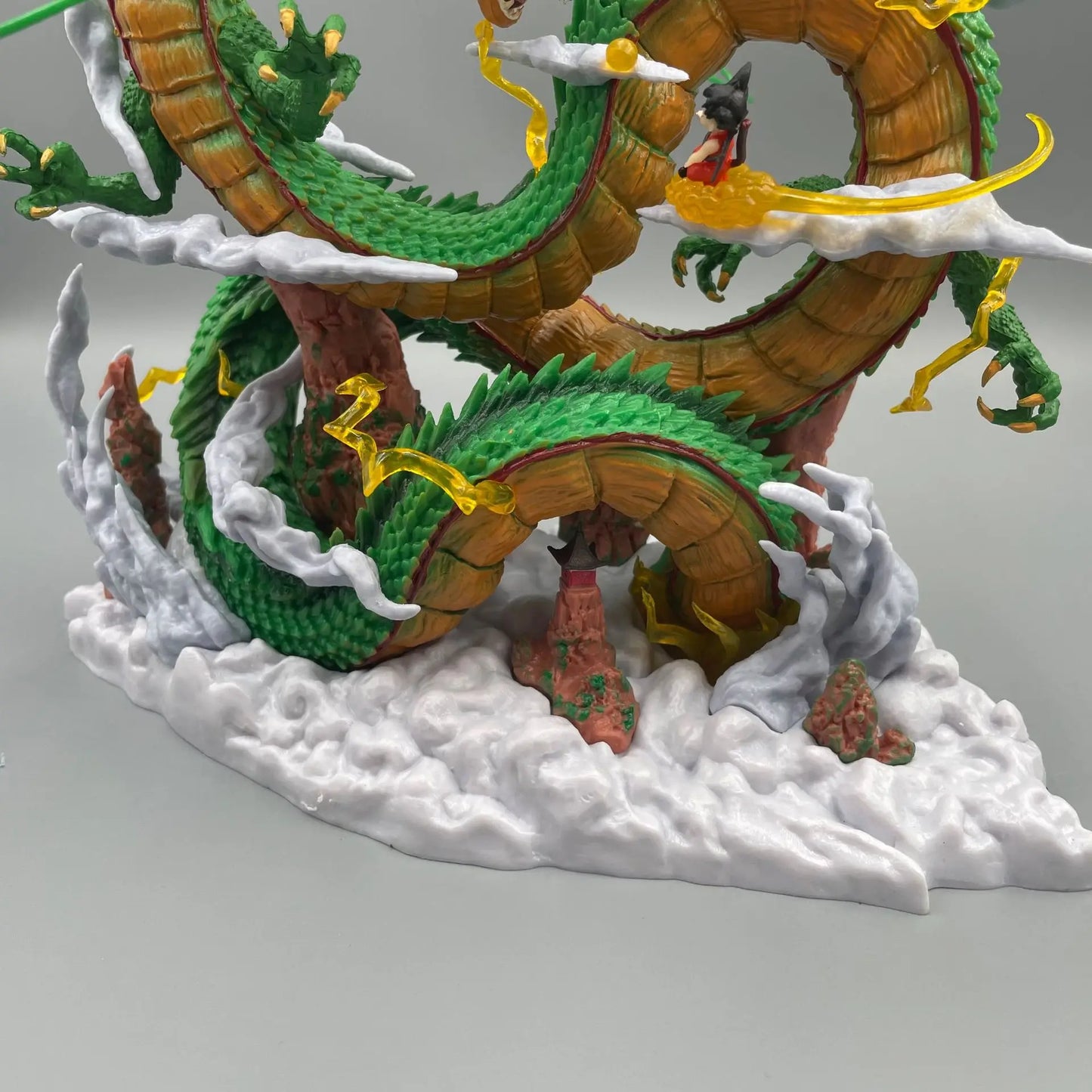 24cm Dragon Ball Anime Figure Shenron Figure Goku And Shenron Figurine Model Pvc Doll Collection Toy