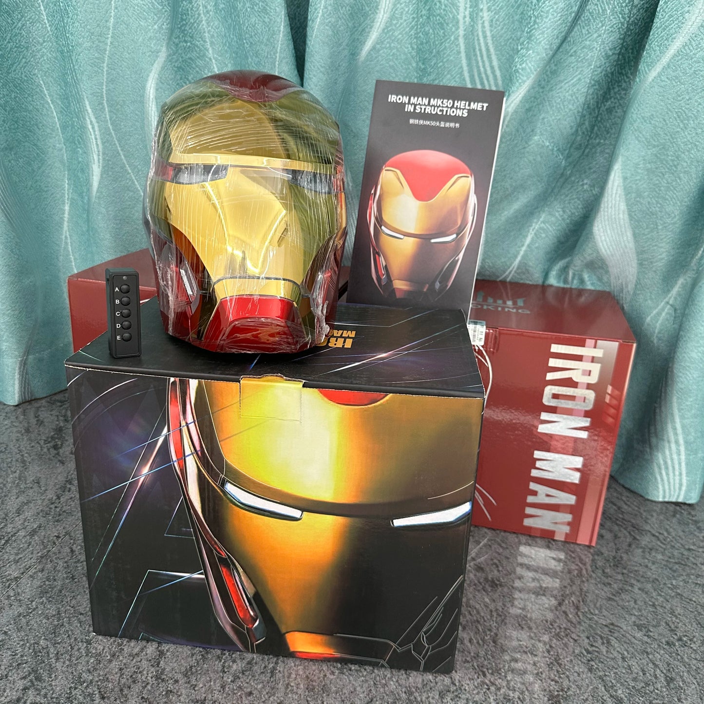 Hot 1:1 Iron Man MK50 Wearable Figures Helmet Deformation Voice Activated Around Derived Animation Marvel Model Toy