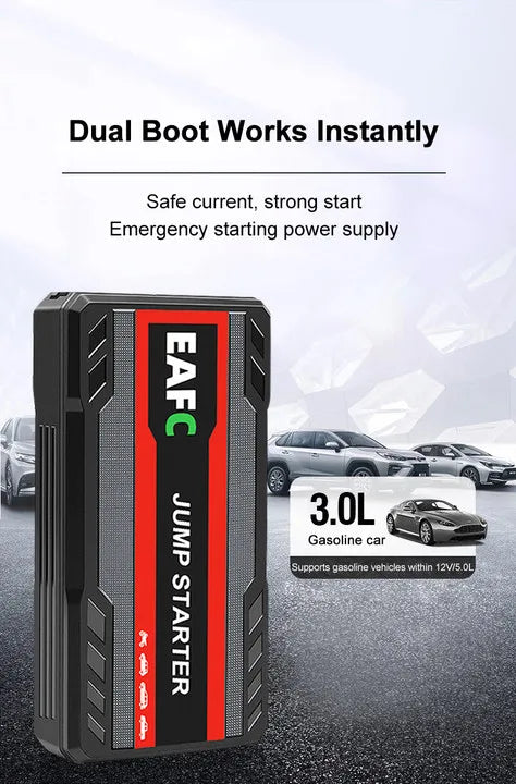 12V Car Jump Starter 600A-2000A Car Battery Starter Booster Emergency Start Portable Power Bank