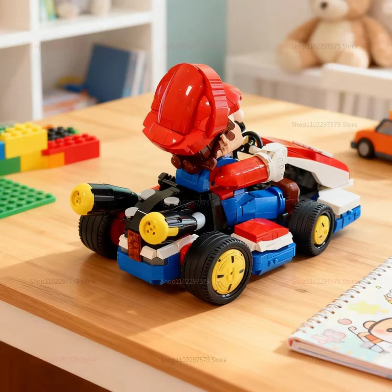2025New Standard Racing Kart Building Blocks 1972pcs DIY Creative Educational Toy Set for Kids