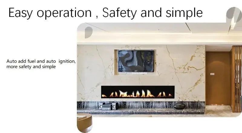 3D Atomizing Fireplace For Living Room Multi-color Fake Flame Electronic Remote Control Water Steam