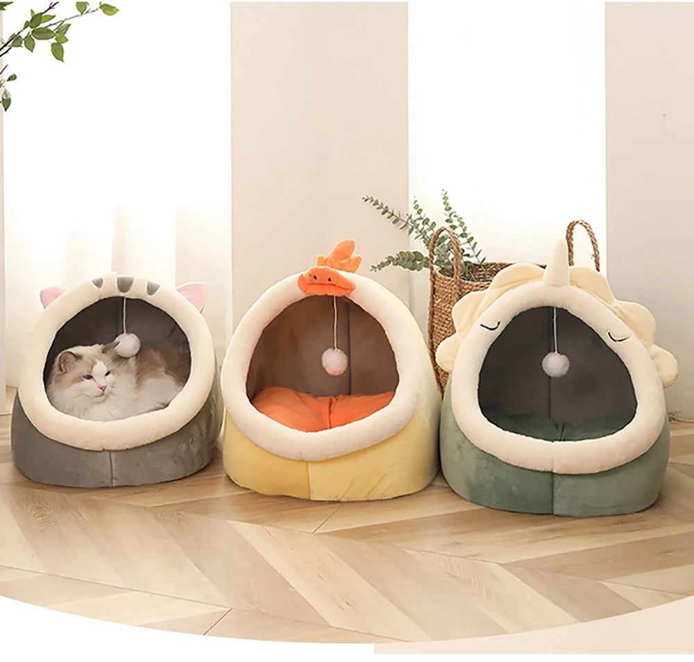 Deep Sleep Cat Bed Foldable Washable Bed for Small Dog Cats