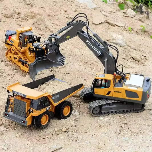 RC Car Children Toy Remote Control Car Excavator Dump Truck Bulldozer