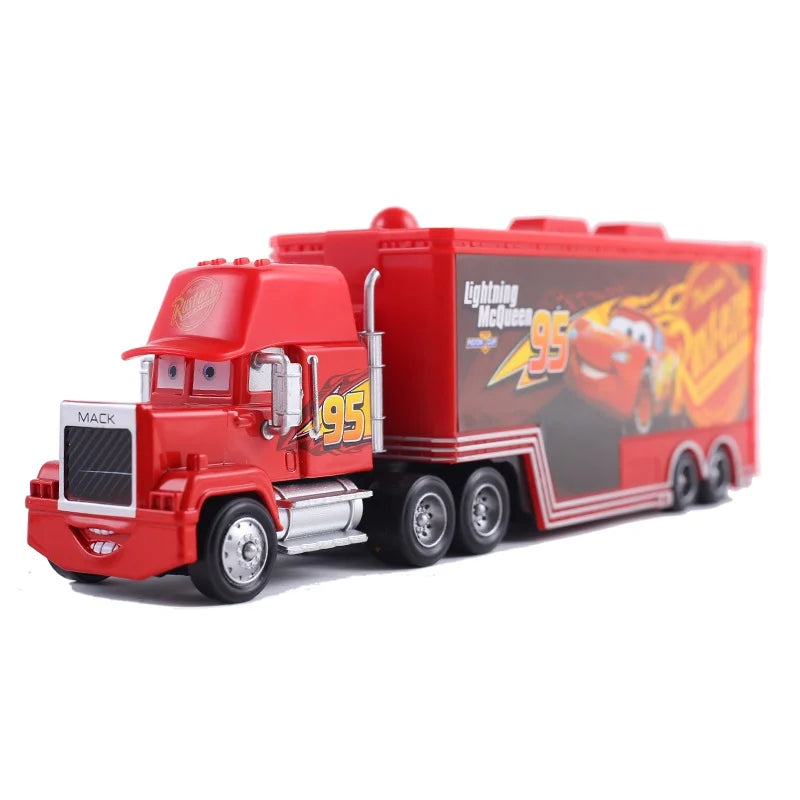 Disney Pixar Cars 3 2 Toy Lightning Mcqueen Mack Truck Mater Miss Fritter Frank Queen Cars