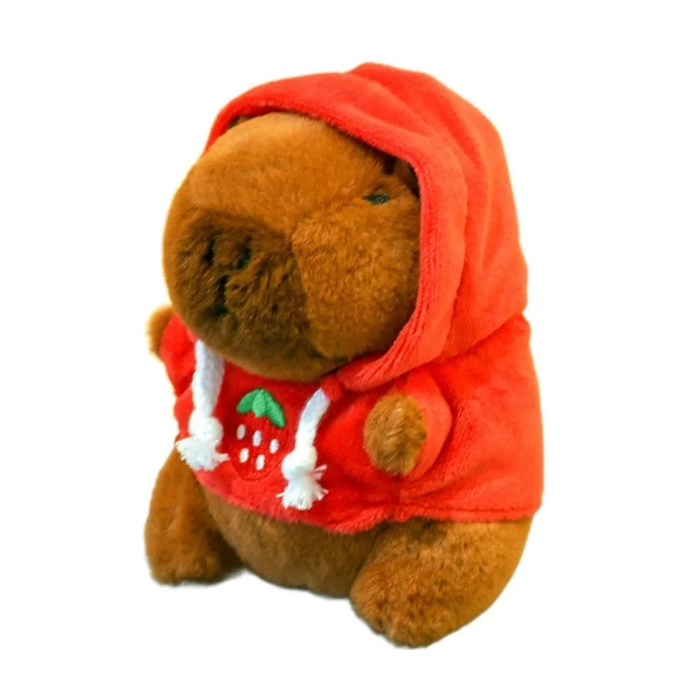 Cute Capybara Plush Toy Hoodie with Wings Simulation Doll Small Size Stuffed Animals