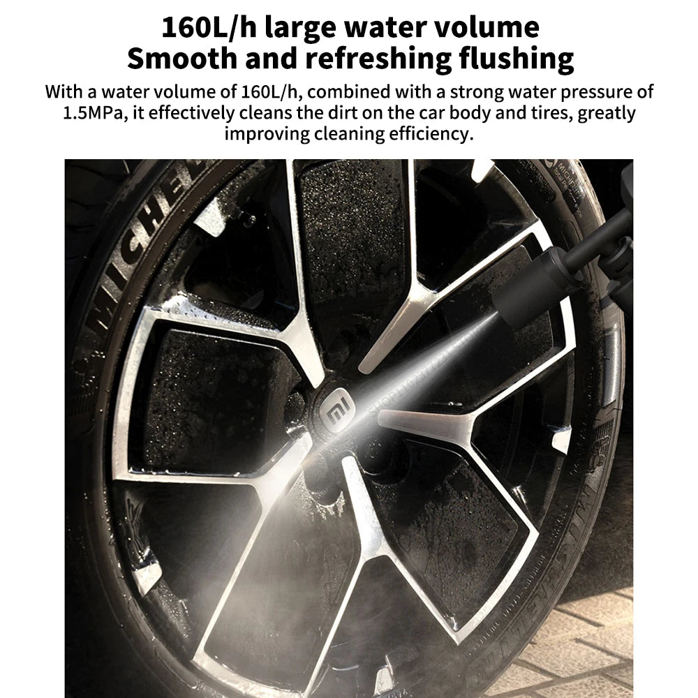 Original New Xiaomi Mijia Wireless Car Washer 2 160L/h Large Water Volume Efficient Flushing High Pressure cleaning