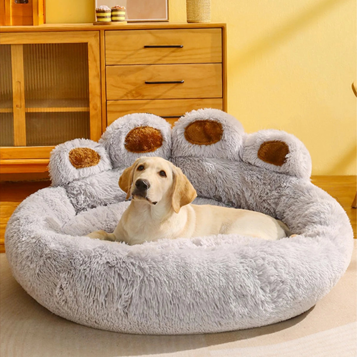 Fluffy Dog Bed Warm Large Pet Products Sofa Baskets Pets Kennel