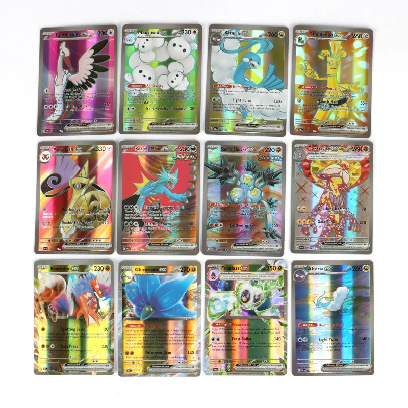 60/100Pcs English Pokemon Card 1996 Year Shining Charizard Pikachu Mewtwo trade Card Kids Pokemon Toy