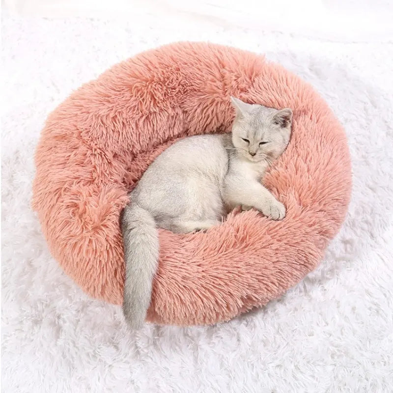40-90cm 6 Sizes Round Super Soft Pet Bed for Large Dog & Cat