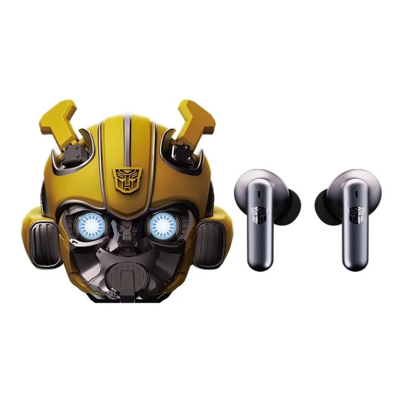 Genuine TRANSFORMERS H1 High-Quality Bluetooth Earphone Cool Bumblebee Mecha-shaped Wireless Headset High Quality Zinc Alloy