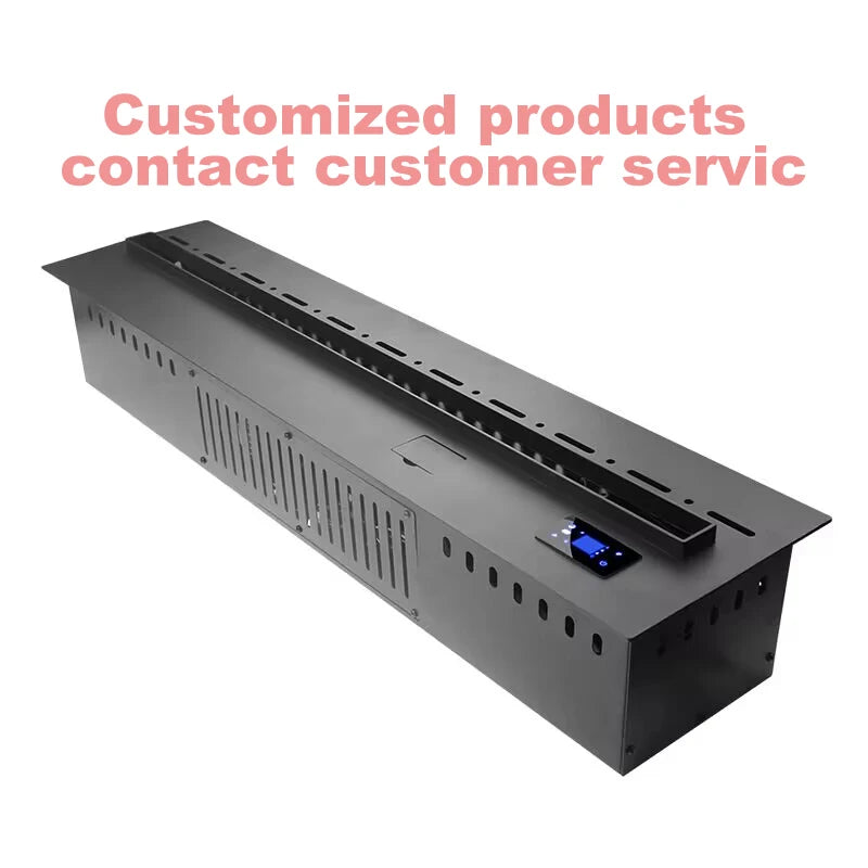 Water Vapor Fireplace Germicidal UV Lamps Customized 3D Flame Electric Fireplace Tv Stand