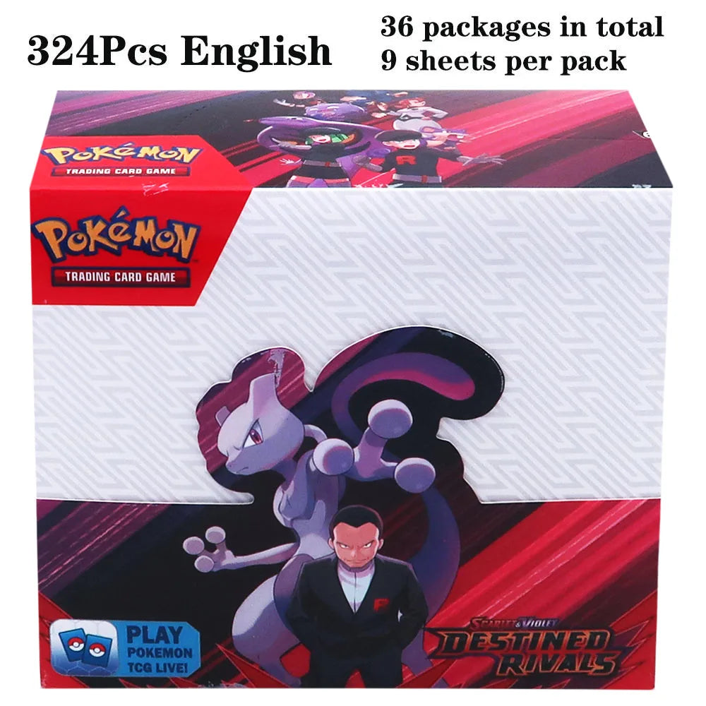 324pcs Pokemon TCG: Sword & Shield-Fusion Strike Booster Display Box (36 Packs) Board Game Card DESTINED RIVALS Stellar Crown