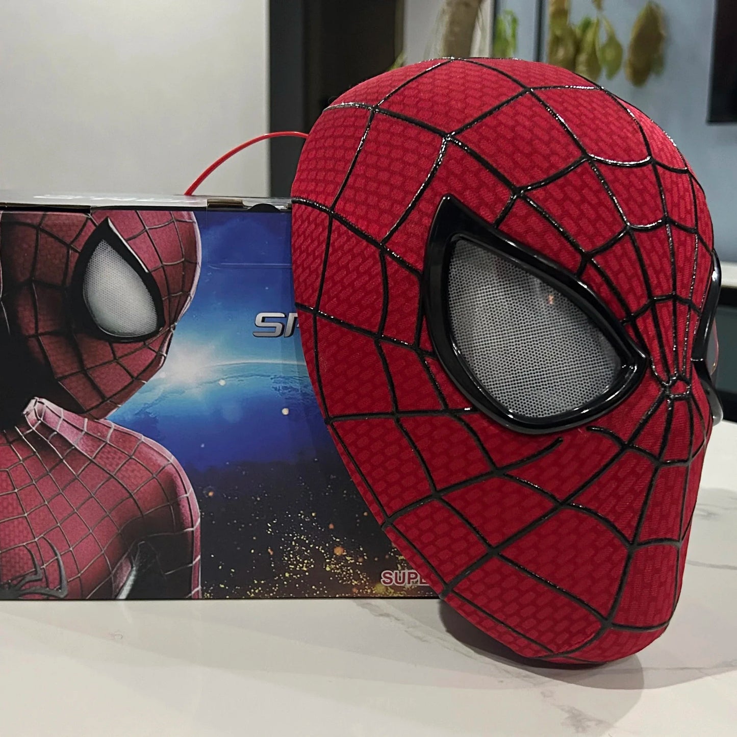 New Spider-man: No Way Home Spider Man Mask Luxury Helmet Rechargeable Remote Eyes Movable Mask