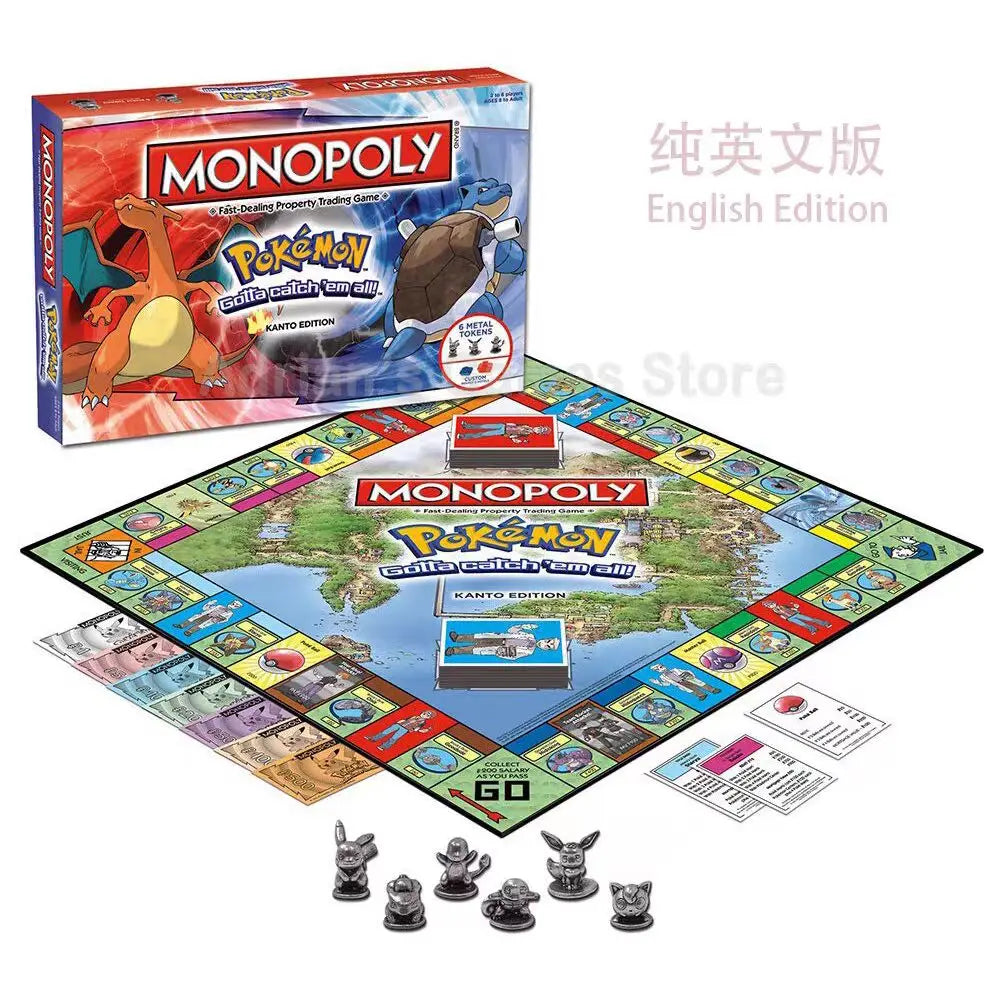 Pokémon City Urban Edition Monopoly Johto Edition Children's Board Game