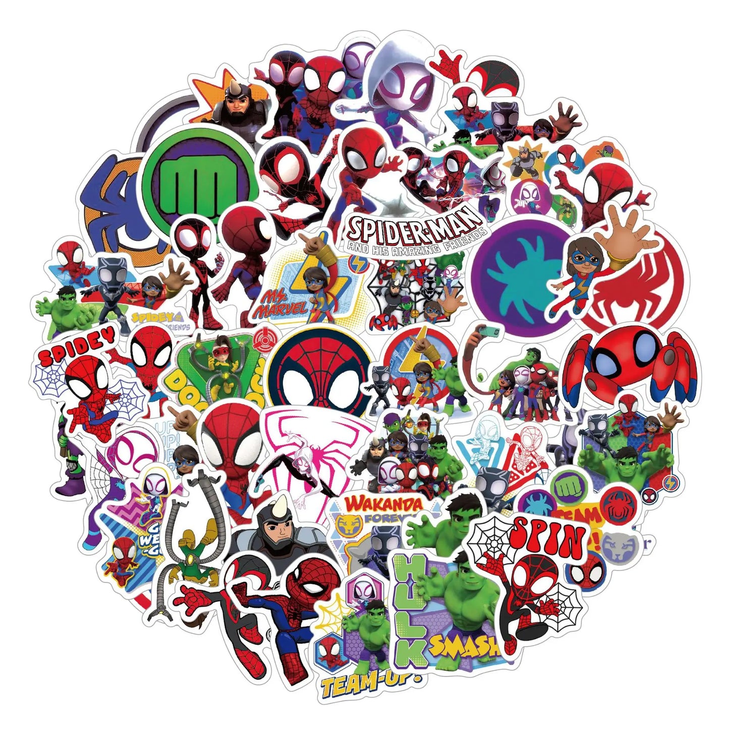 Spidey And His Amazing Friends Party Supplies Kids Favor Gift Stampers Stickers Spiderman Christmas Party Decor Bags Stuffer