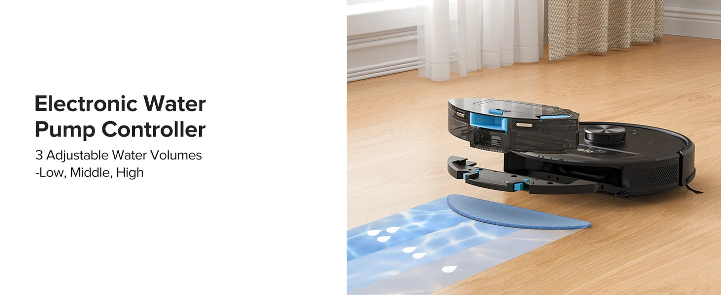 Lubluelu L20Max Self-Emptying 3-in-1 Robot Vacuum Mop - 6000Pa Suction LiDAR Navigation Large Dust Bag Hands-Free 120min Runtime