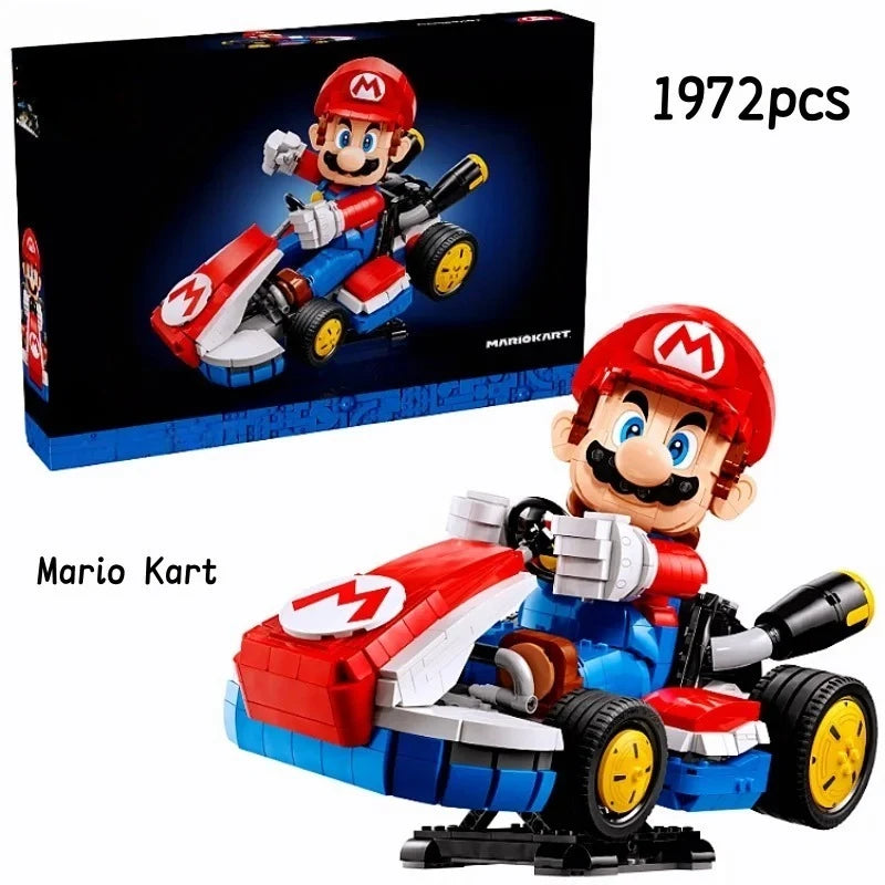 2025 Disney Mario Bros 1972pcs Standard Kart Classic Game Racing Building Blocks