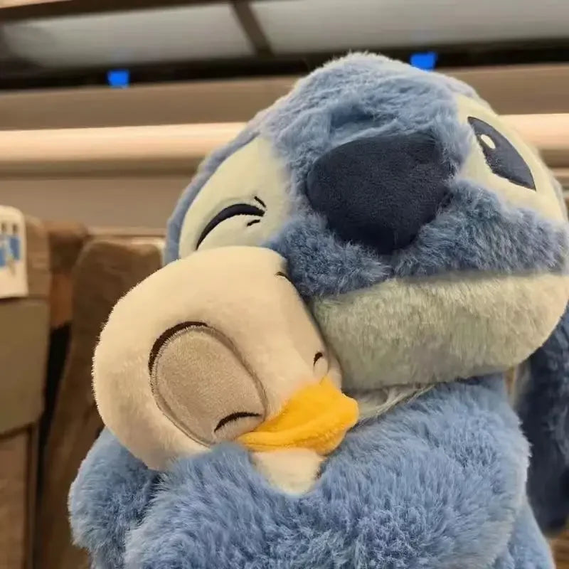 New Disney 20cm Plush Doll Stitch Lilo Cute Duck Stuffed Toy Children's Birthday Gift