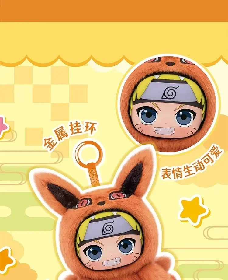 Toptoy Naruto Shippuden Beast Party Series Vinyl Figure Plush-Like Texture Blind Box Chibi Kakashi Sasuke Collectible
