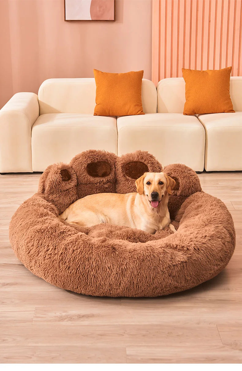 Fluffy Dog Bed Warm Large Pet Products Sofa Baskets Pets Kennel