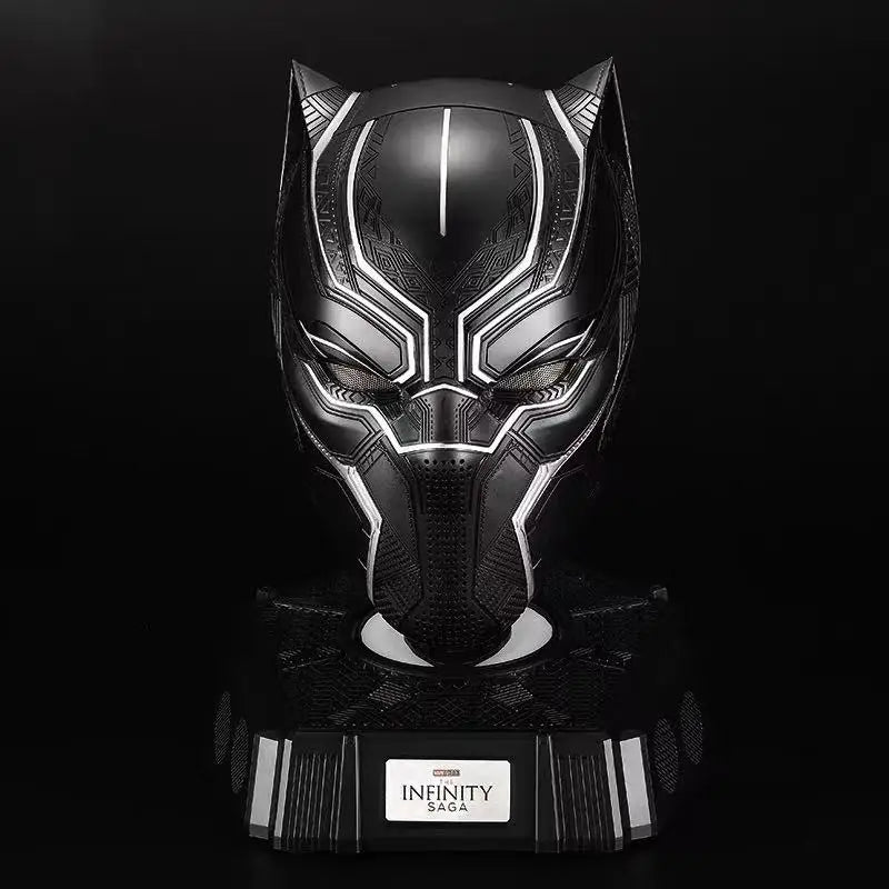 Black Panther Helmet 1:1 Wearable - Avengers Cosplay Mask, LED Series Base Set, Collectible Model Gift