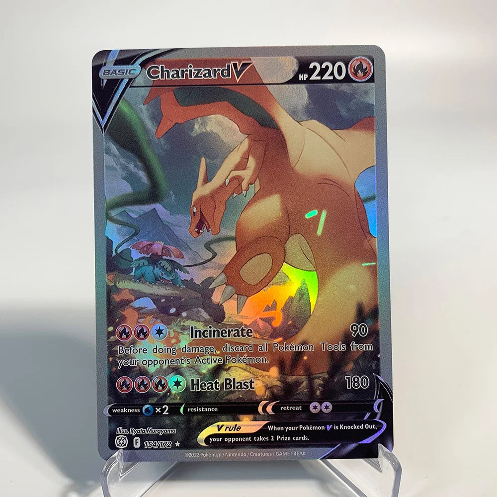 Charizard Pokemon Cards Shining CHolographic Ex GX VMX Hobbies Rare Collection