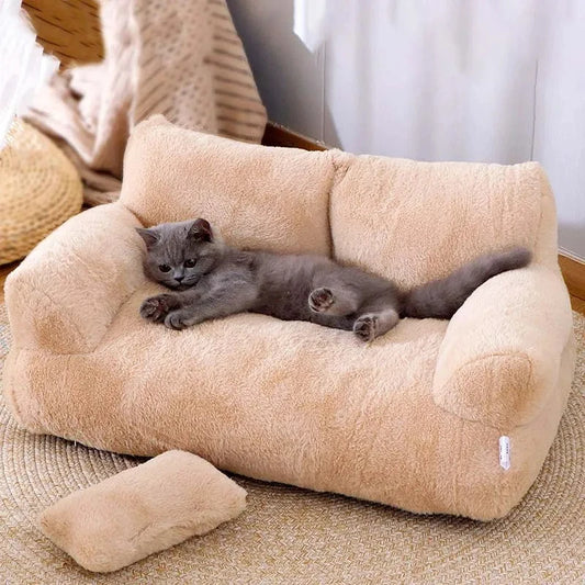 Luxury Cat Bed Sofa Winter Warm Nest Pet Bed for Small Medium Dogs Cats