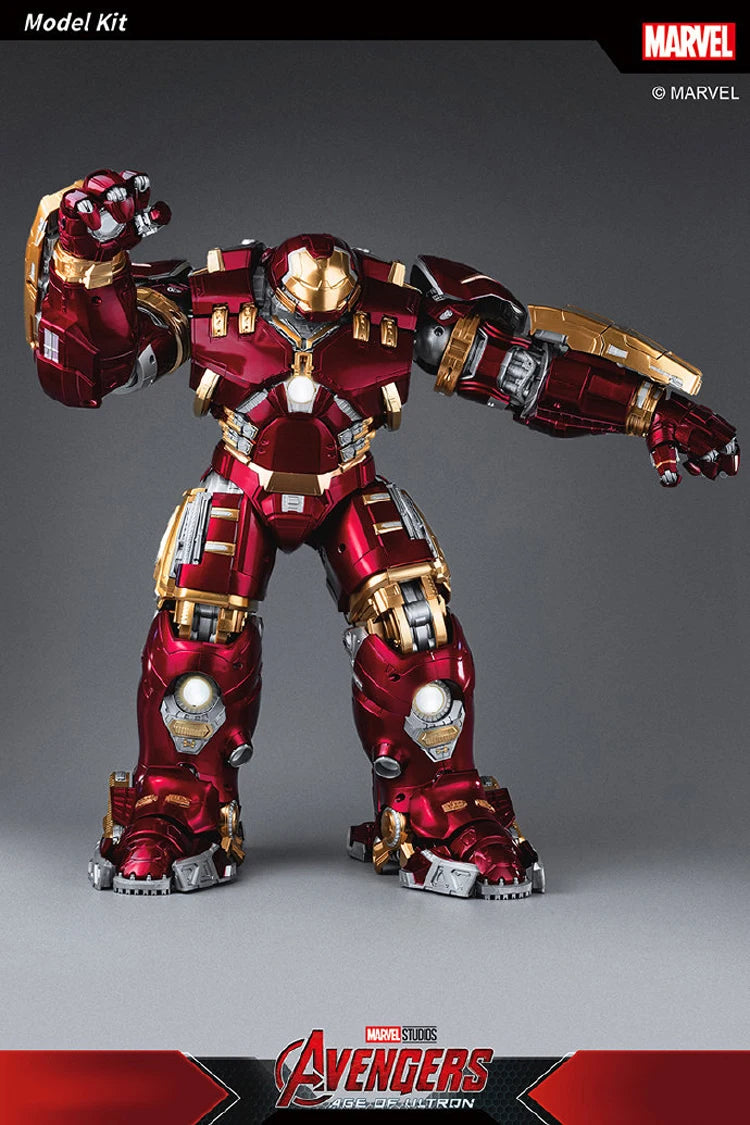 Marvel Anti-Hulk Armor Assemble Toy Movie Character Model 18 Inches Action Figures LED Emit Light Model Gift