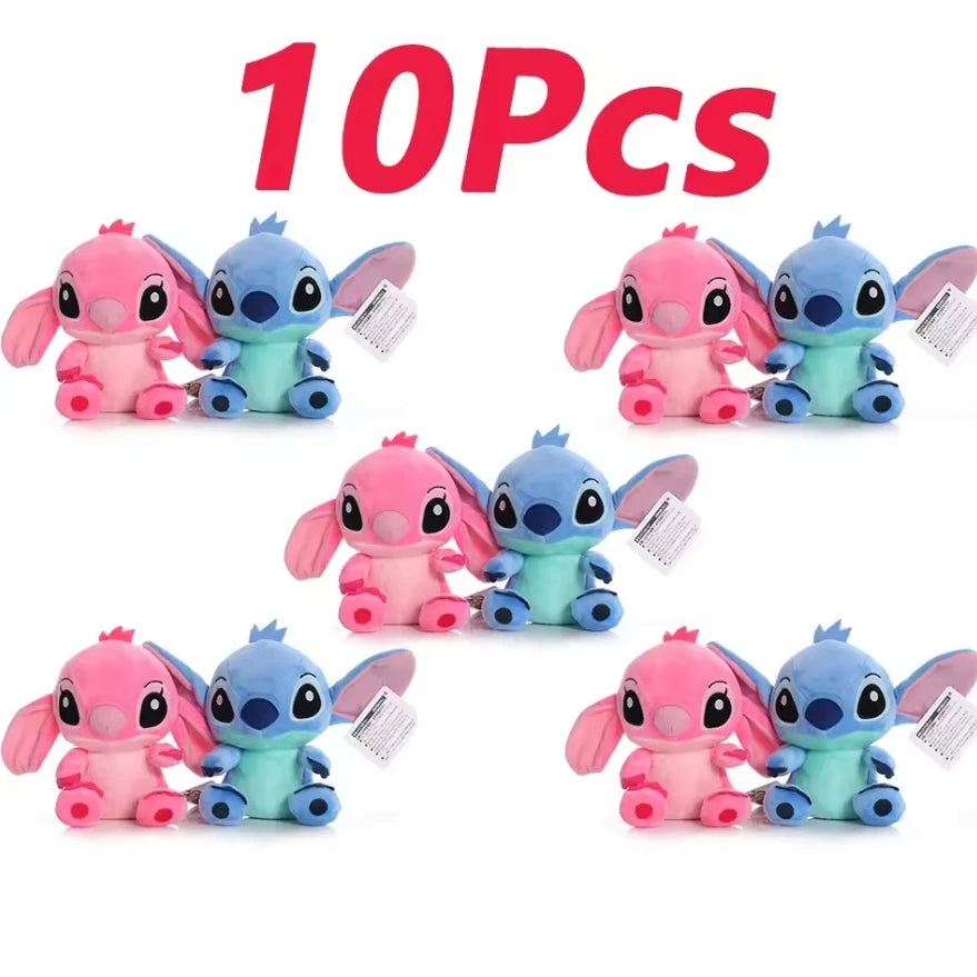 12cm 20cm 25cm Stitch Stuffed Plush Models Cartoon Dolls Anime Toys