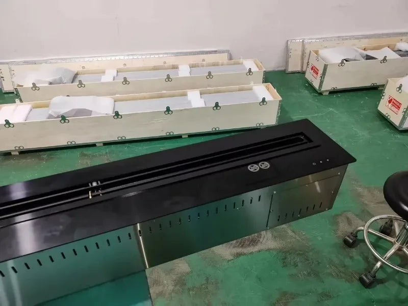 Embedded Simulated Flame Fireplaces Ultra-thin Home TV Stand Humidifier Fake Fire Electric Decoration for Living Room