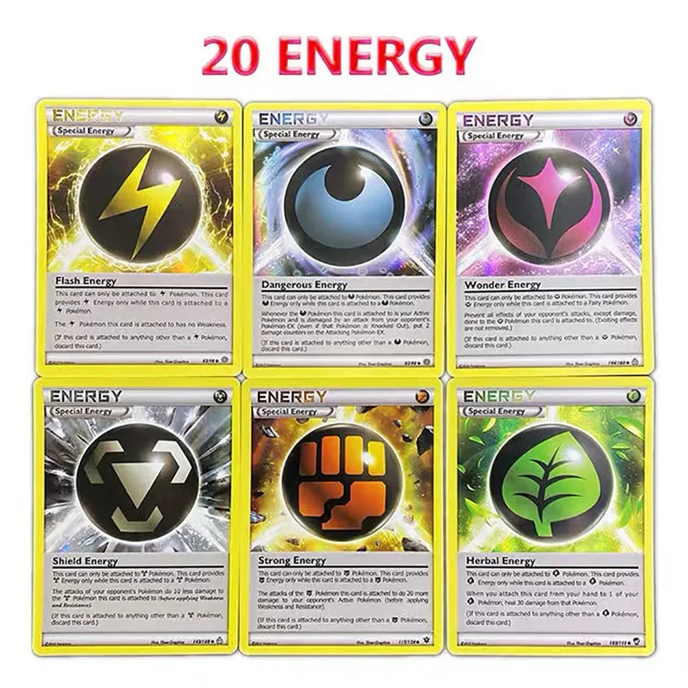 10-100Pcs English Pokemon Vmax GX EX Flash Card Charizard Pikachu Trade Card