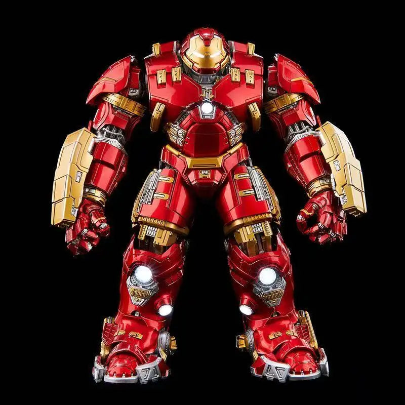 Comicave Iron Man MK44 Hulk Buster, Alloy Material, 29cm in Height, LED Articulated Figure, Collectible Model